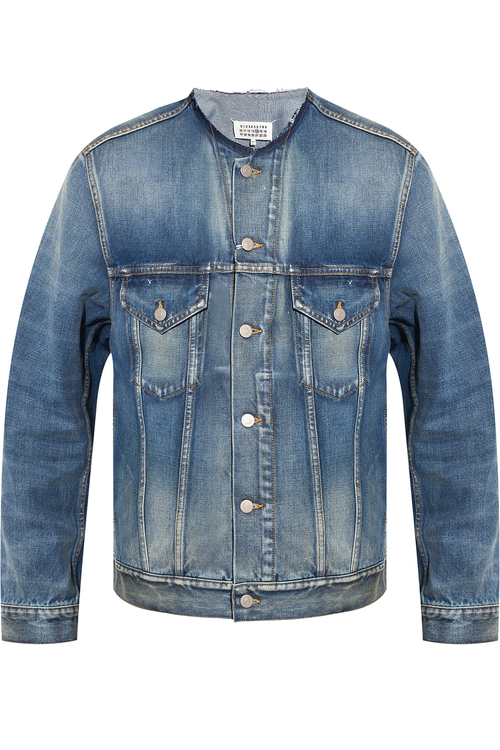 Maison Margiela Denim jacket with logo | Men's Clothing | Vitkac